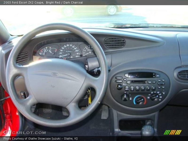 Bright Red / Dark Charcoal 2003 Ford Escort ZX2 Coupe
