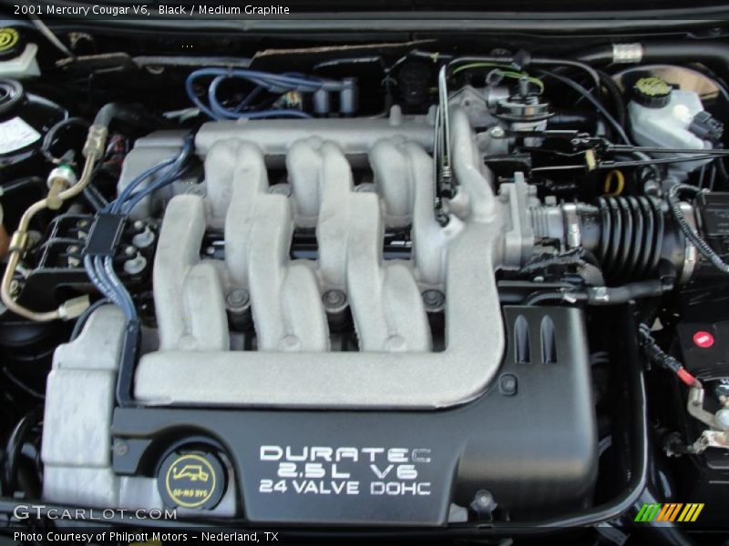 Black / Medium Graphite 2001 Mercury Cougar V6