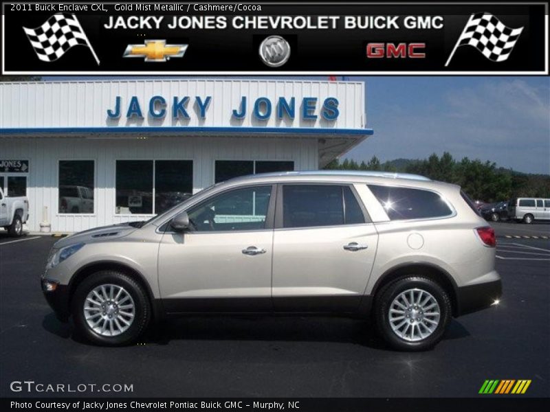 Gold Mist Metallic / Cashmere/Cocoa 2011 Buick Enclave CXL