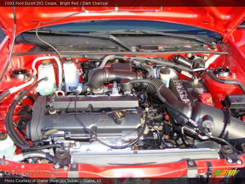 Bright Red / Dark Charcoal 2003 Ford Escort ZX2 Coupe