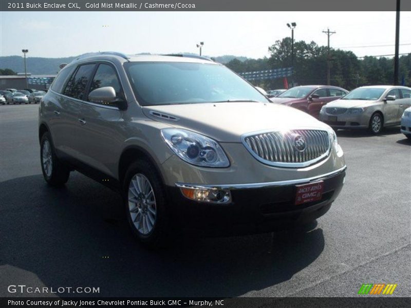 Gold Mist Metallic / Cashmere/Cocoa 2011 Buick Enclave CXL