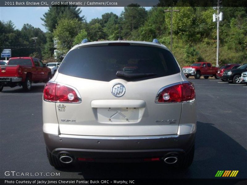 Gold Mist Metallic / Cashmere/Cocoa 2011 Buick Enclave CXL