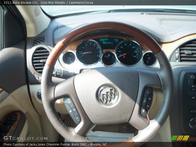 Gold Mist Metallic / Cashmere/Cocoa 2011 Buick Enclave CXL