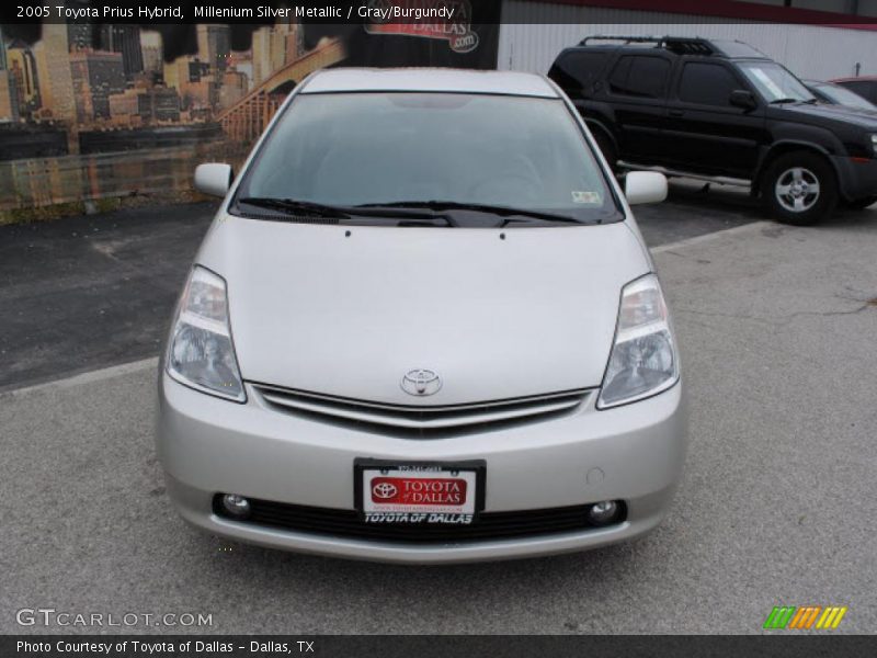 Millenium Silver Metallic / Gray/Burgundy 2005 Toyota Prius Hybrid