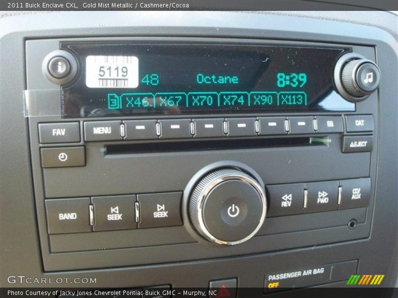 Gold Mist Metallic / Cashmere/Cocoa 2011 Buick Enclave CXL