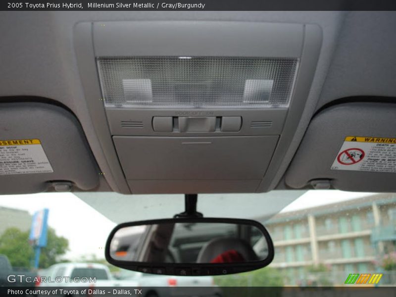 Millenium Silver Metallic / Gray/Burgundy 2005 Toyota Prius Hybrid