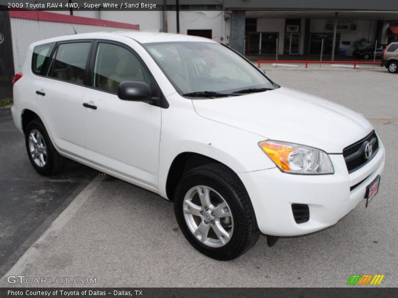 Super White / Sand Beige 2009 Toyota RAV4 4WD