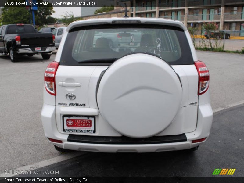 Super White / Sand Beige 2009 Toyota RAV4 4WD