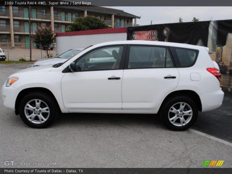 Super White / Sand Beige 2009 Toyota RAV4 4WD