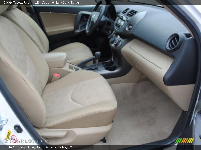 Super White / Sand Beige 2009 Toyota RAV4 4WD