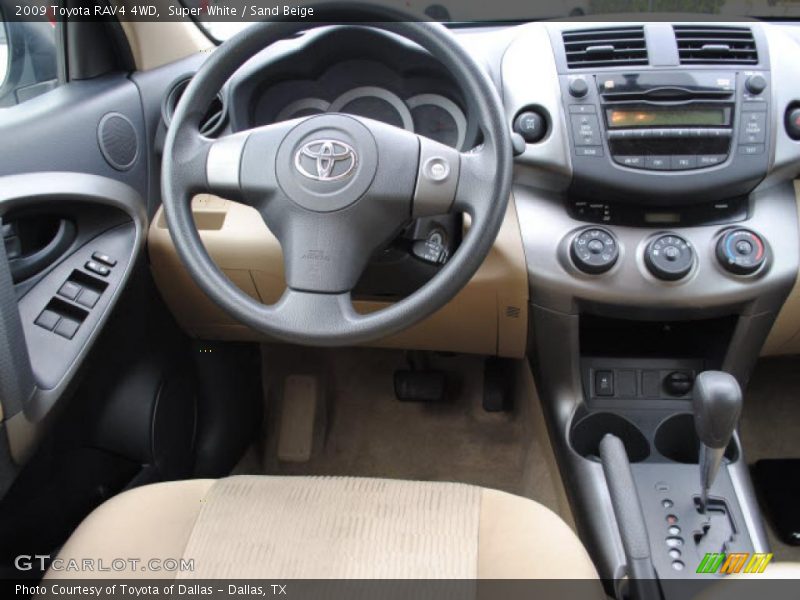 Super White / Sand Beige 2009 Toyota RAV4 4WD