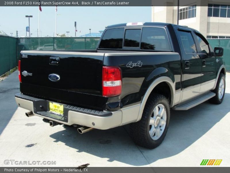 Black / Tan/Castaño Leather 2008 Ford F150 King Ranch SuperCrew 4x4