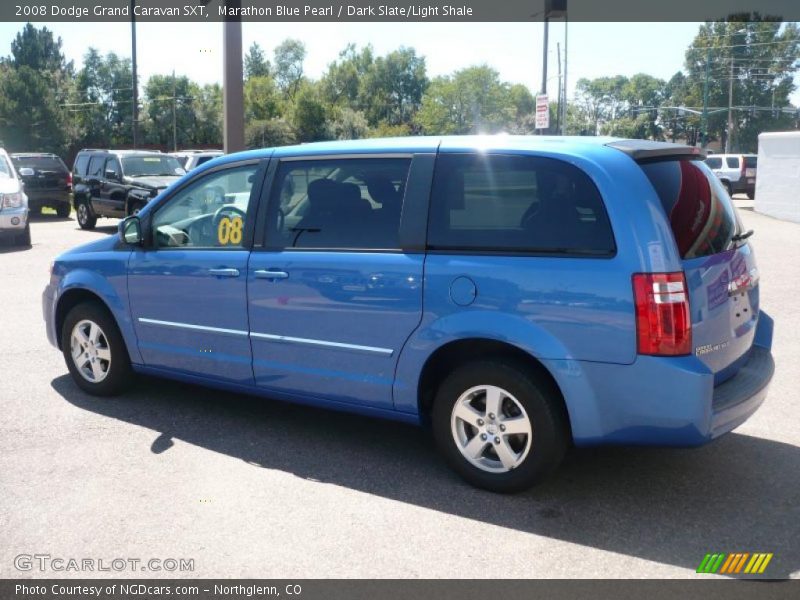 Marathon Blue Pearl / Dark Slate/Light Shale 2008 Dodge Grand Caravan SXT