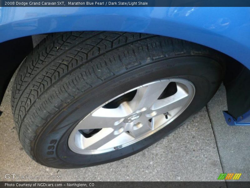 Marathon Blue Pearl / Dark Slate/Light Shale 2008 Dodge Grand Caravan SXT
