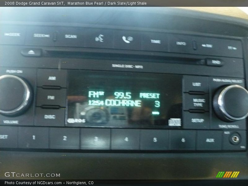 Marathon Blue Pearl / Dark Slate/Light Shale 2008 Dodge Grand Caravan SXT