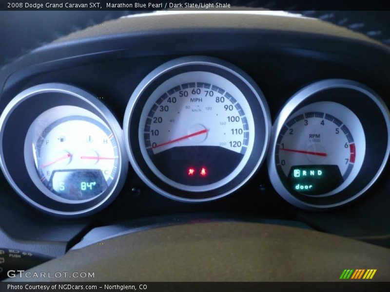 Marathon Blue Pearl / Dark Slate/Light Shale 2008 Dodge Grand Caravan SXT