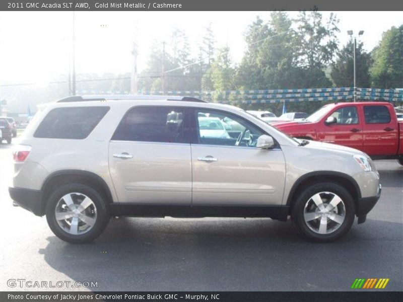 Gold Mist Metallic / Cashmere 2011 GMC Acadia SLT AWD