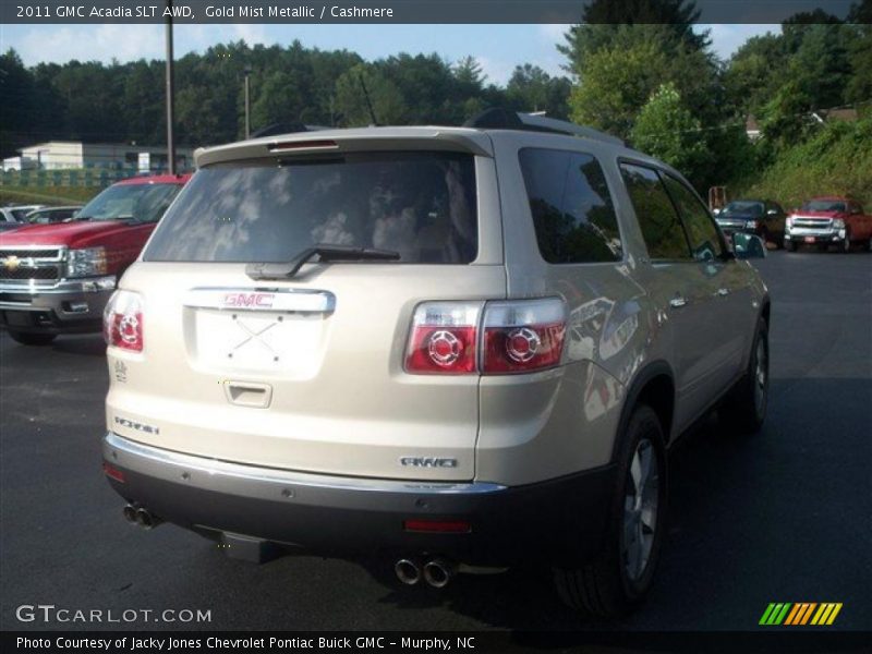 Gold Mist Metallic / Cashmere 2011 GMC Acadia SLT AWD