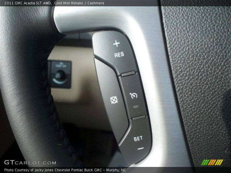 Gold Mist Metallic / Cashmere 2011 GMC Acadia SLT AWD