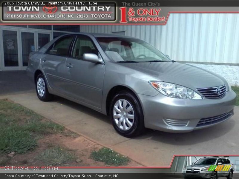 Phantom Gray Pearl / Taupe 2006 Toyota Camry LE