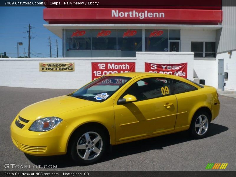Rally Yellow / Ebony 2009 Chevrolet Cobalt LT Coupe