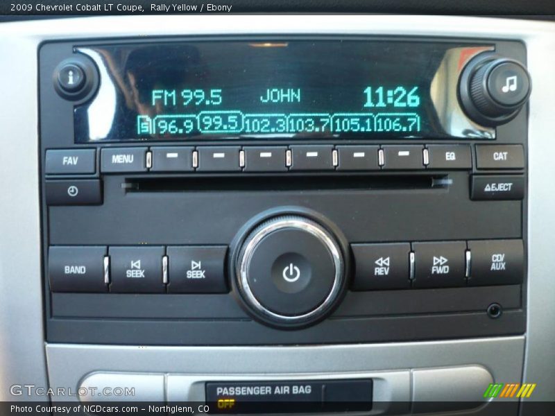 Rally Yellow / Ebony 2009 Chevrolet Cobalt LT Coupe