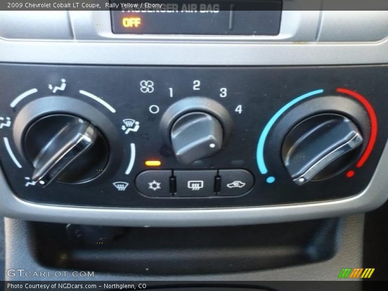 Rally Yellow / Ebony 2009 Chevrolet Cobalt LT Coupe