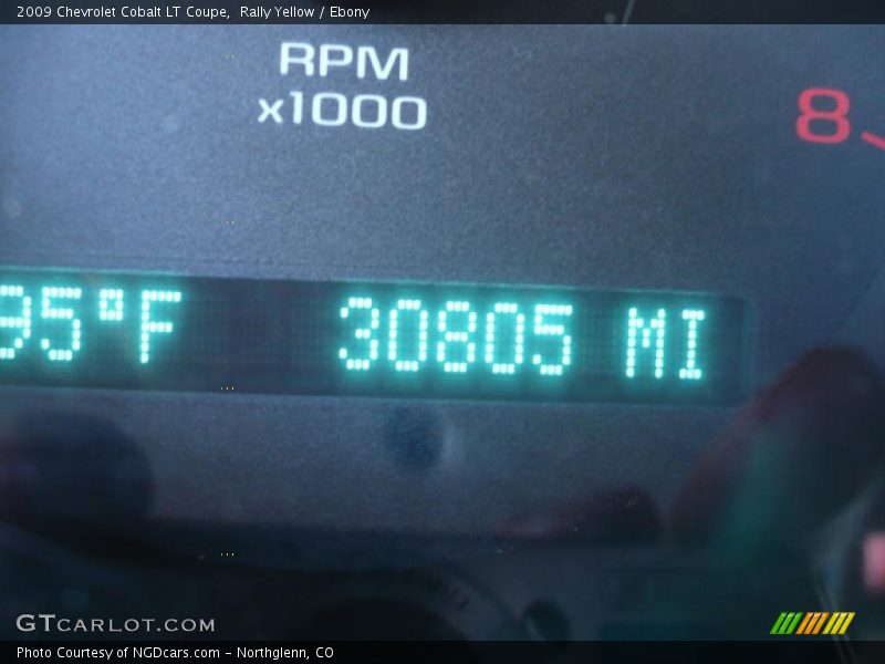 Rally Yellow / Ebony 2009 Chevrolet Cobalt LT Coupe
