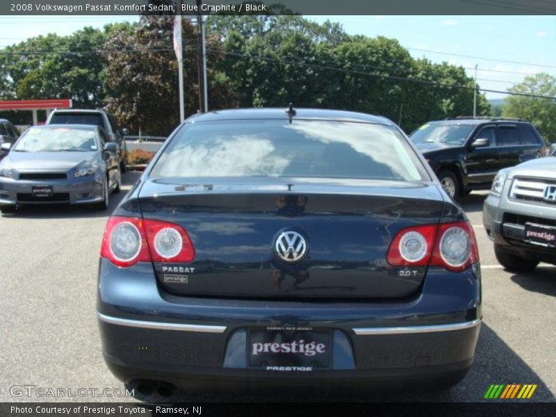 Blue Graphite / Black 2008 Volkswagen Passat Komfort Sedan