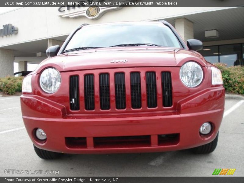 Inferno Red Crystal Pearl / Dark Slate Gray/Light Pebble Beige 2010 Jeep Compass Latitude 4x4