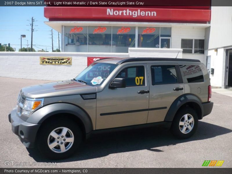 Light Khaki Metallic / Dark Slate Gray/Light Slate Gray 2007 Dodge Nitro SXT 4x4