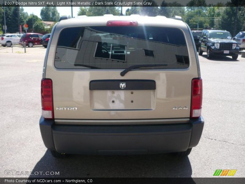 Light Khaki Metallic / Dark Slate Gray/Light Slate Gray 2007 Dodge Nitro SXT 4x4