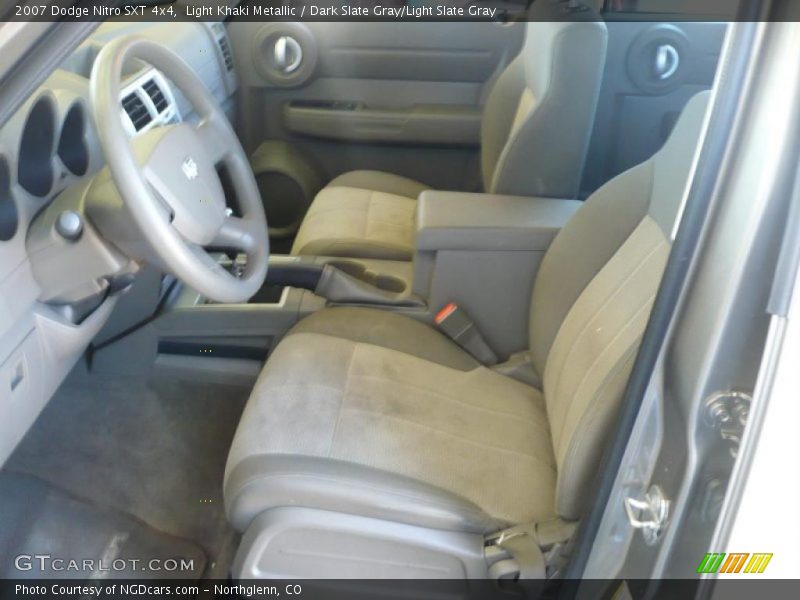 Light Khaki Metallic / Dark Slate Gray/Light Slate Gray 2007 Dodge Nitro SXT 4x4