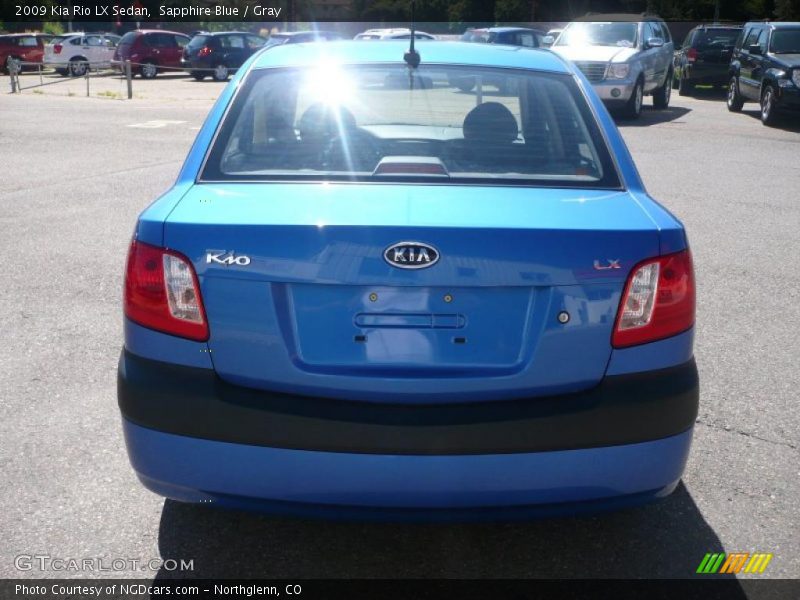 Sapphire Blue / Gray 2009 Kia Rio LX Sedan