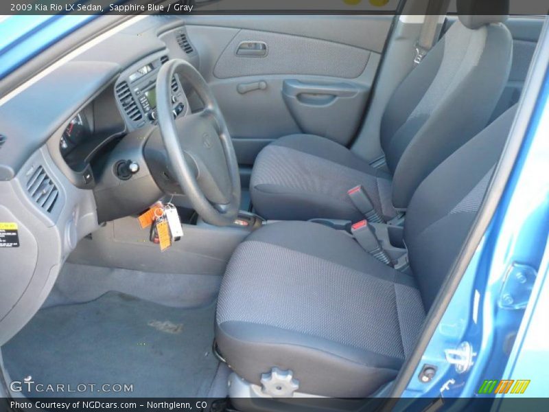 Sapphire Blue / Gray 2009 Kia Rio LX Sedan