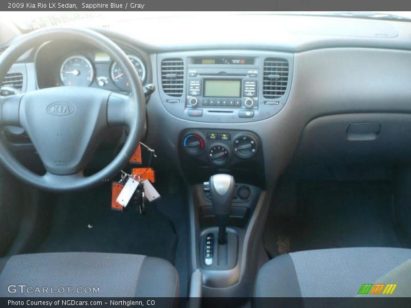 Sapphire Blue / Gray 2009 Kia Rio LX Sedan