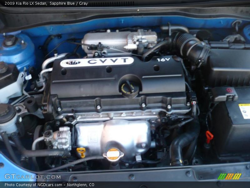 Sapphire Blue / Gray 2009 Kia Rio LX Sedan