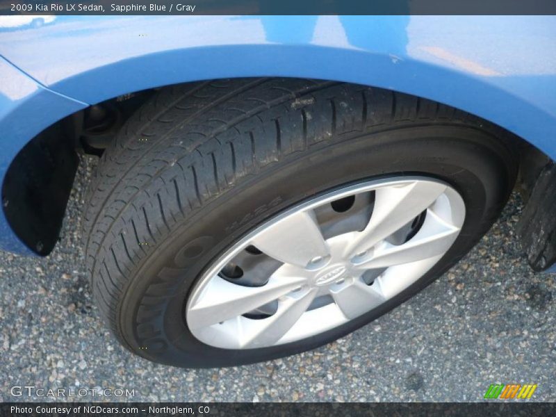 Sapphire Blue / Gray 2009 Kia Rio LX Sedan