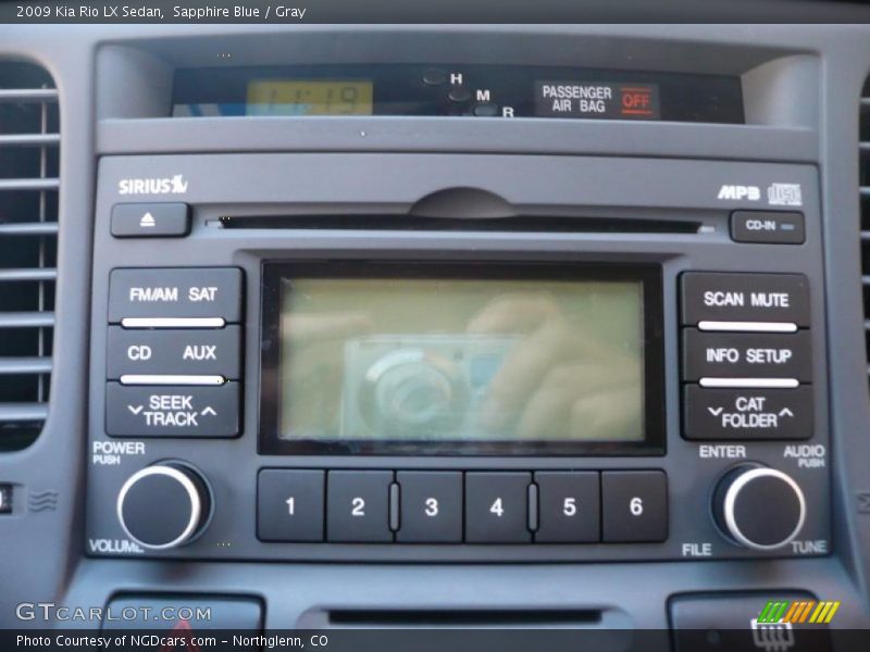 Sapphire Blue / Gray 2009 Kia Rio LX Sedan