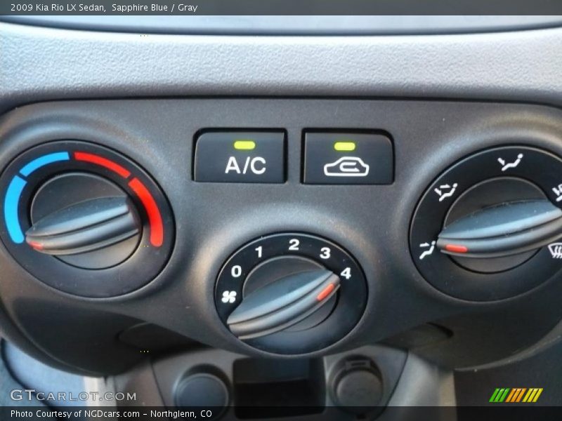 Sapphire Blue / Gray 2009 Kia Rio LX Sedan