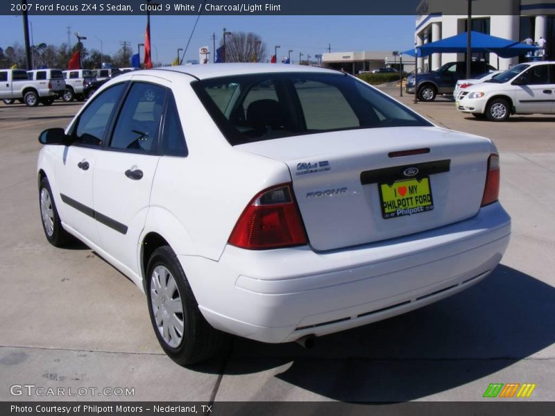 Cloud 9 White / Charcoal/Light Flint 2007 Ford Focus ZX4 S Sedan