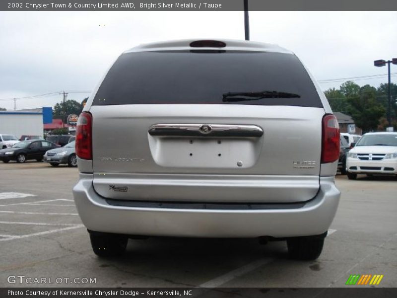 Bright Silver Metallic / Taupe 2002 Chrysler Town & Country Limited AWD