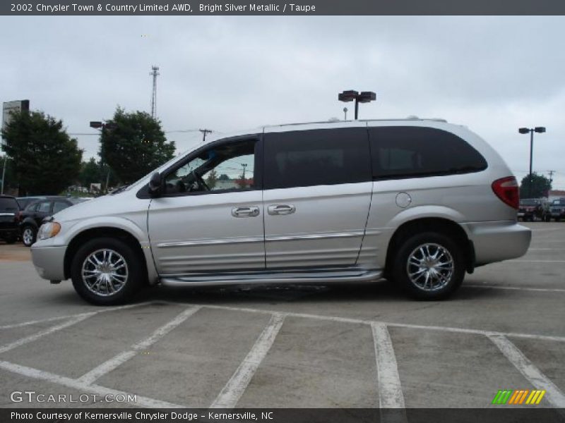 Bright Silver Metallic / Taupe 2002 Chrysler Town & Country Limited AWD