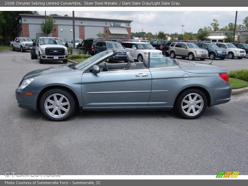 Silver Steel Metallic / Dark Slate Gray/Light Slate Gray 2008 Chrysler Sebring Limited Convertible