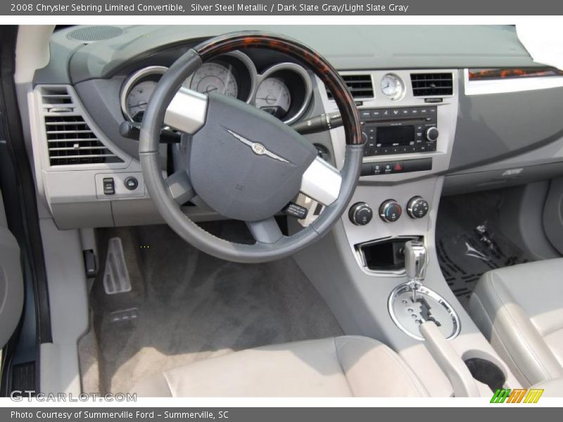 Silver Steel Metallic / Dark Slate Gray/Light Slate Gray 2008 Chrysler Sebring Limited Convertible