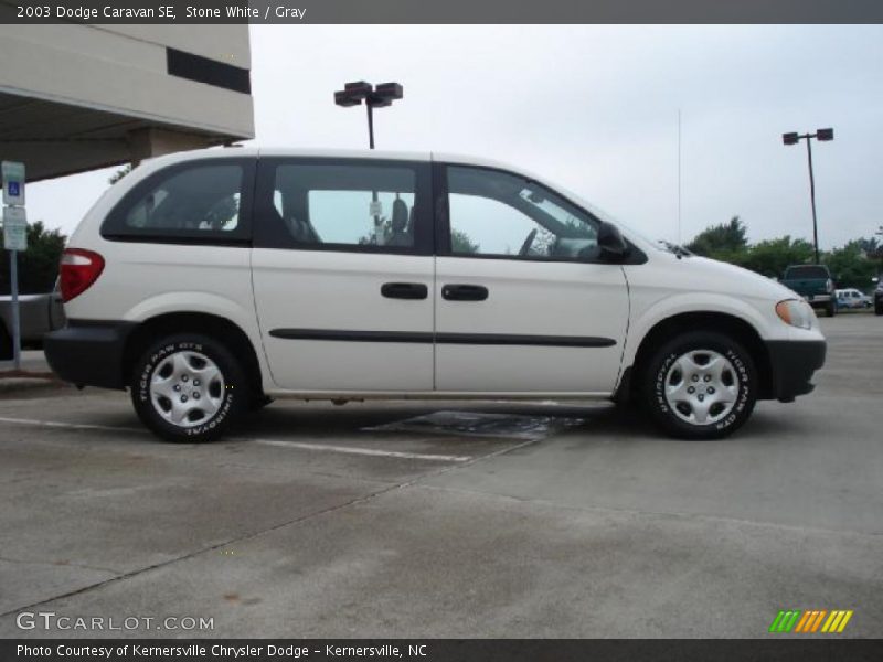 Stone White / Gray 2003 Dodge Caravan SE