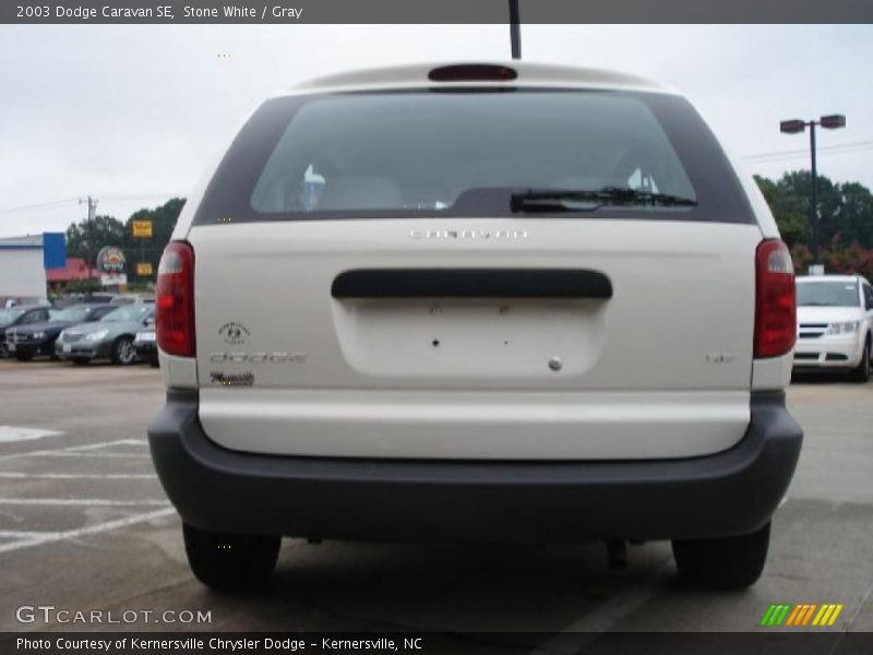 Stone White / Gray 2003 Dodge Caravan SE