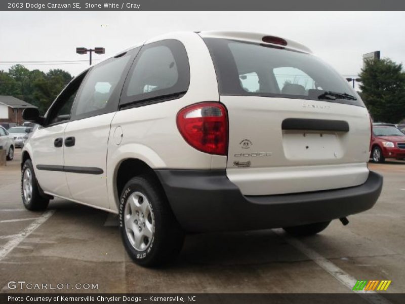Stone White / Gray 2003 Dodge Caravan SE