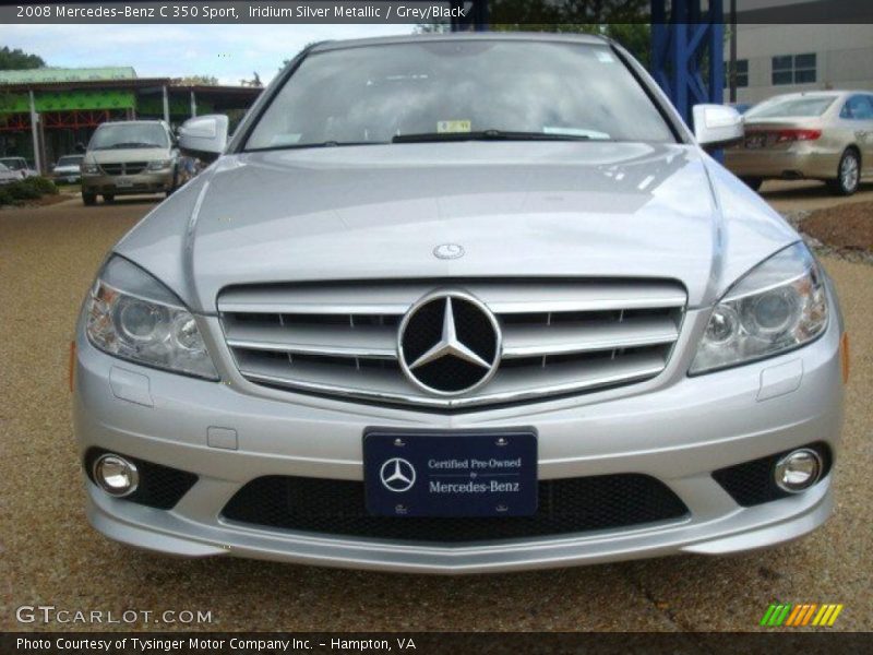 Iridium Silver Metallic / Grey/Black 2008 Mercedes-Benz C 350 Sport