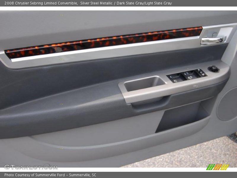 Silver Steel Metallic / Dark Slate Gray/Light Slate Gray 2008 Chrysler Sebring Limited Convertible